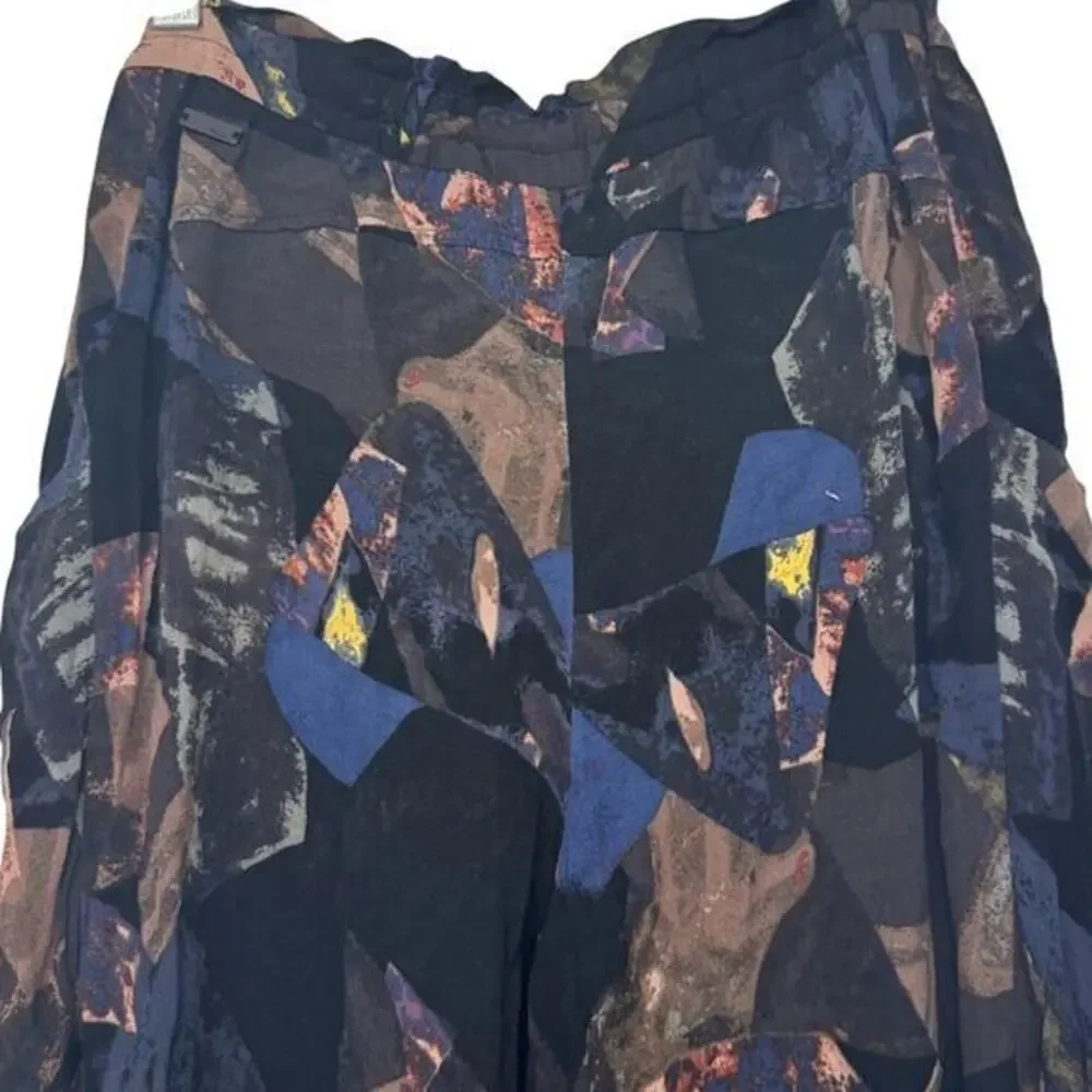 Aritzia Wilfred Abstract Jogger Pants Small Tapered Leg Drawstring Comfort